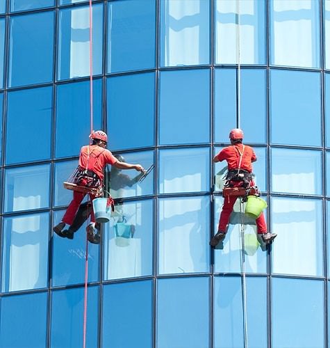 Мытье фасадов промальпинистами в Ангарске